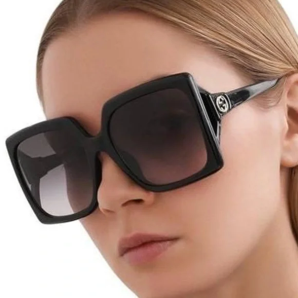 Gucci | Accessories | Nwt Gucci Gg876s Oversized Black  display picture 1